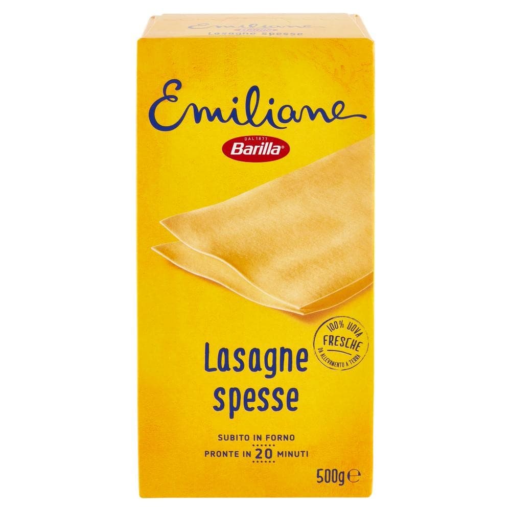 Lasagne all'uovo Emiliane Barilla, g 500 – Bennet