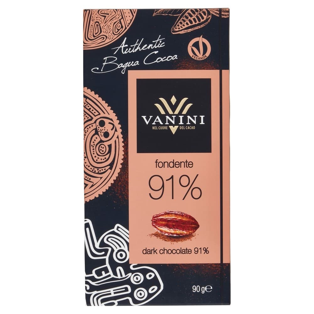 Tavoletta di cioccolata fondente Vanini, 90 g – Carrefour