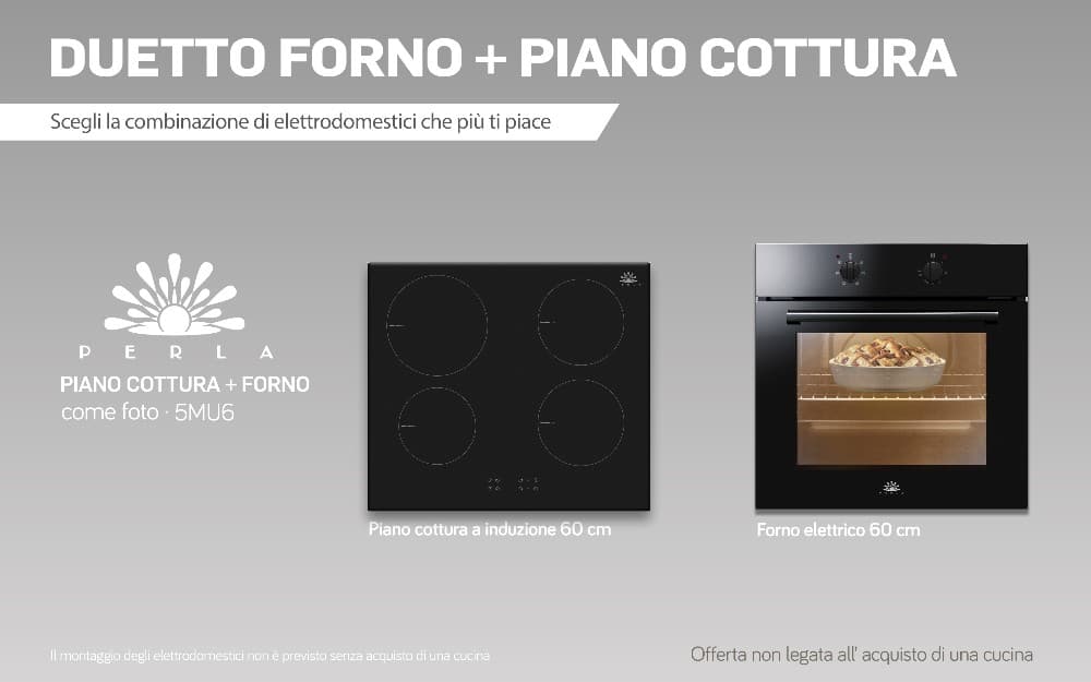 Duetto elettrodomestici Perla (piano cottura a induzione e forno) – Mondo Convenienza