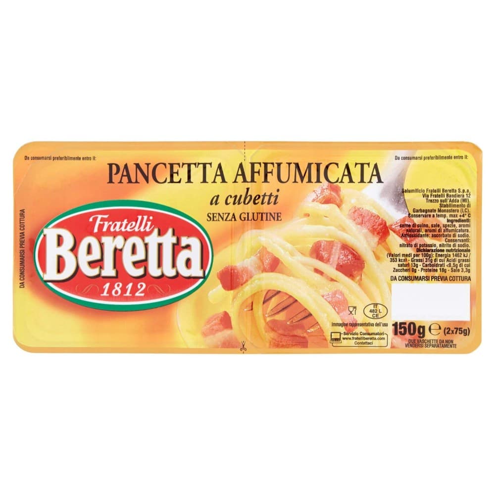 Cubetti di pancetta Fratelli Beretta, 150 g – Panorama