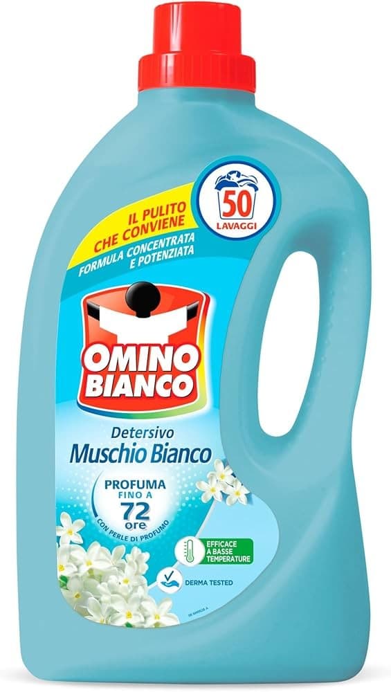 Omino Bianco detersivo liquido per lavatrice 50 lavaggi in offerta da Iper La grande i