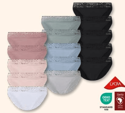 Slip da donna 5 pezzi Esmara in offerta da Lidl
