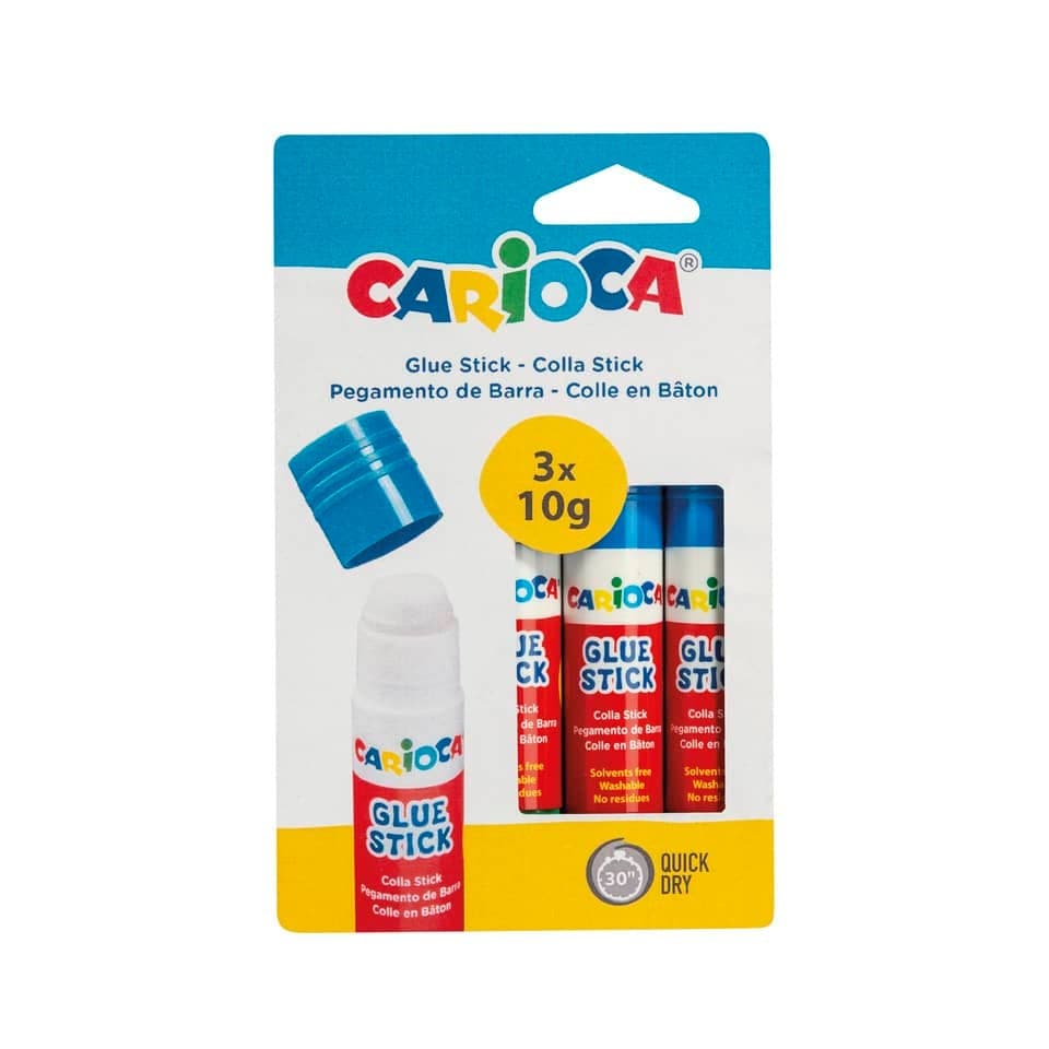 Colla stick Carioca 10 gr - 3 pezzi in offerta da MD
