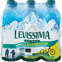 Acqua minerale naturale o frizzante Levissima