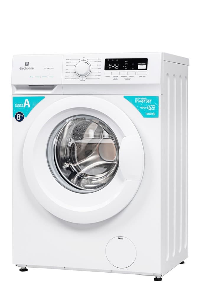 Lavatrice WRTMDWM8ABLDCWH, 8 KG Electroline – Unieuro