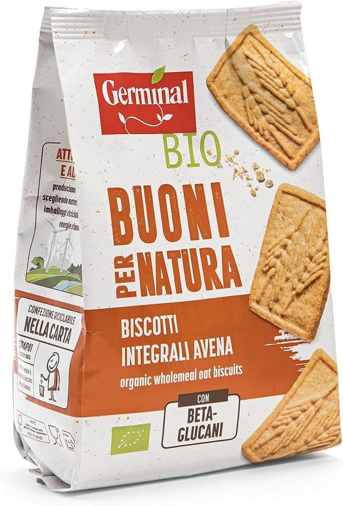 Germinal Bio biscotti integrali all'avena, 300g – Dm