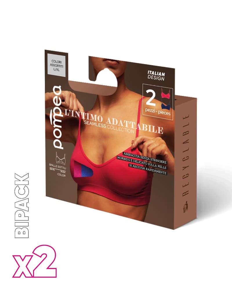 Brassier Seamless color Pompea, 2 pezzi – Carrefour