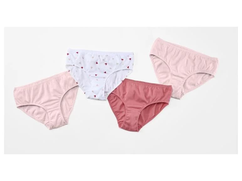 Esmara Kids slip da bambina 4 pezzi in offerta da Lidl