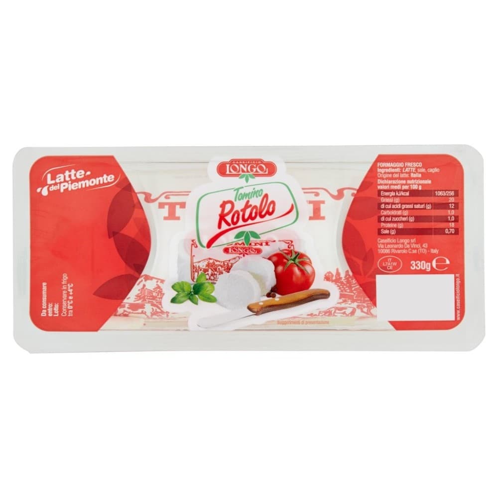 Tomini Rotolo Rosso Caseificio Longo, 330 g – Il Gigante