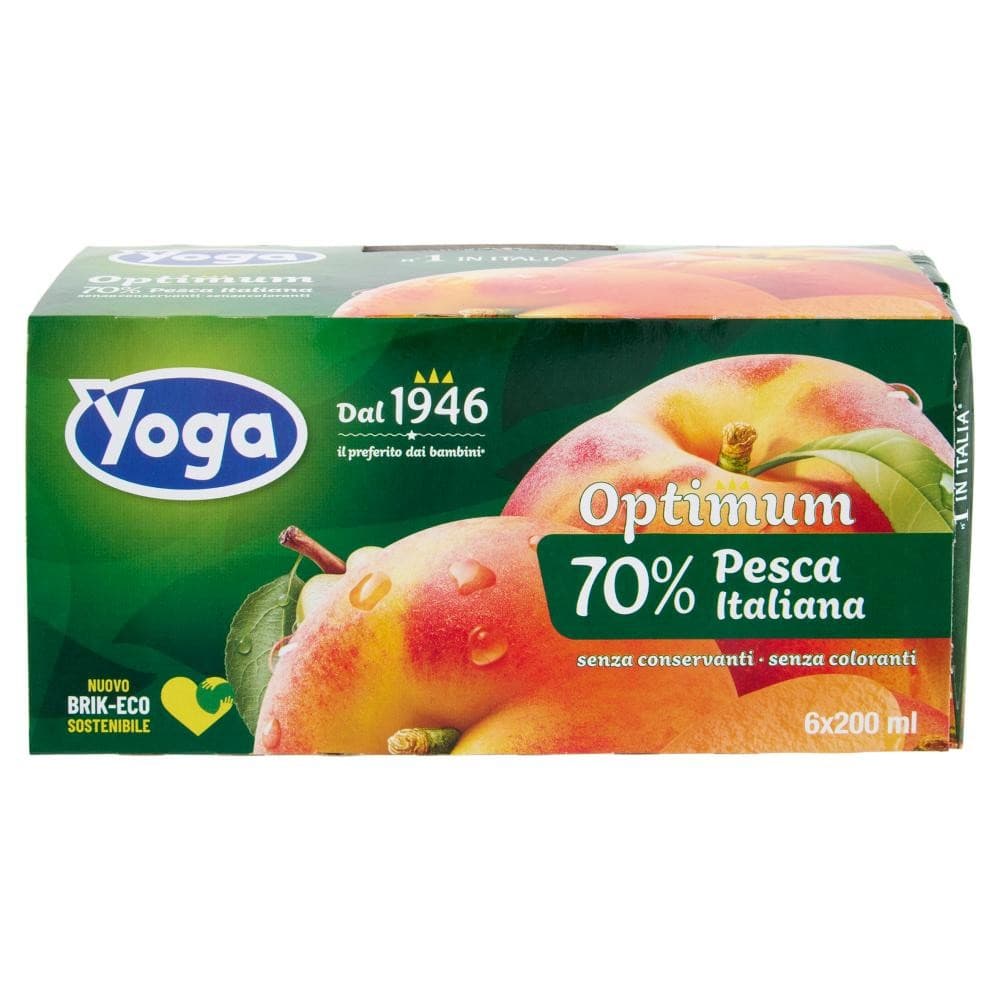 Yoga Optimum succo di frutta, 200 ml x 6 – Panorama
