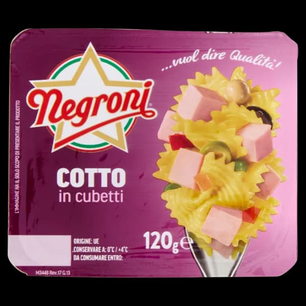 Prosciutto cotto in cubetti Negroni 120 g in offerta da Il Gigante