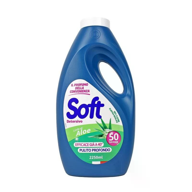Soft detersivo liquido per lavatrice, 50 lavaggi – Iper La grande i