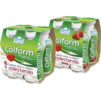 Colform bianco/fragola 4 x 100 g Land in offerta da Eurospin