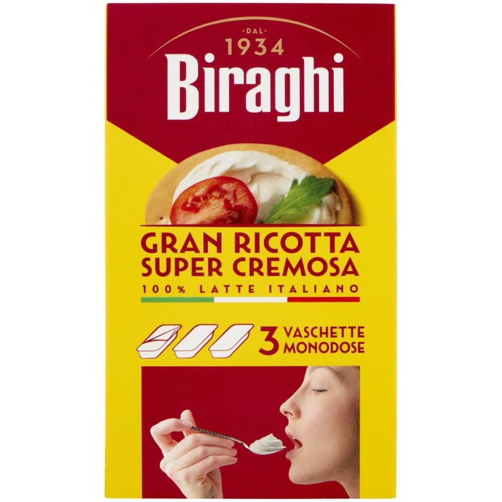 Gran Ricotta Cremosa Biraghi, 3x50 g – Il Gigante