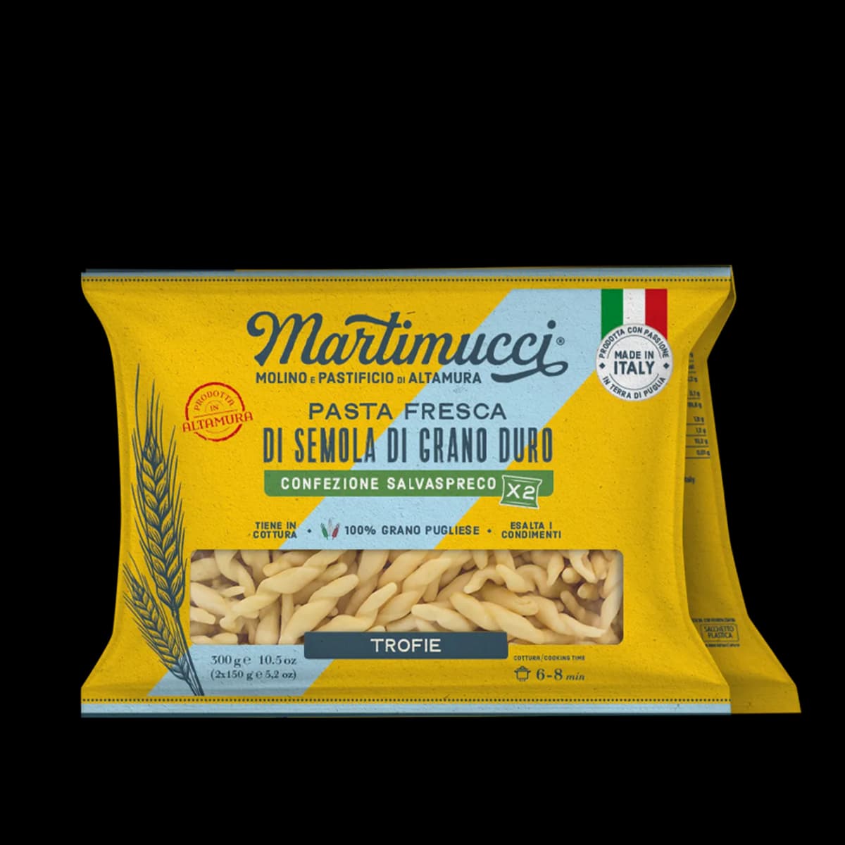 Pasta Fresca di Semola di Grano Duro Martimucci, 2x150 g – Il Gigante