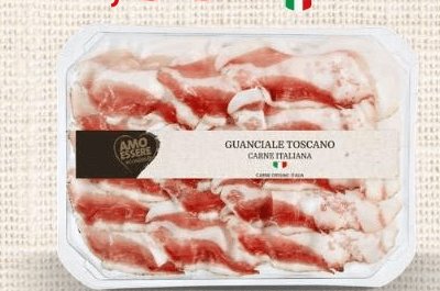 Guanciale Toscano, 100 g AMO ESSERE – Eurospin