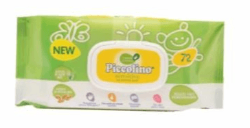 Salviettine baby Piccolino sensitive, 72 pezzi – MD