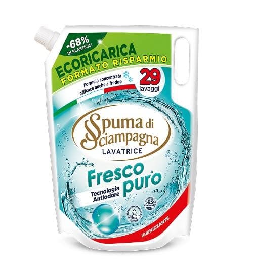 Spuma di Sciampagna detersivo lavatrice liquido eco ricarica, 29 lavaggi – Tigota