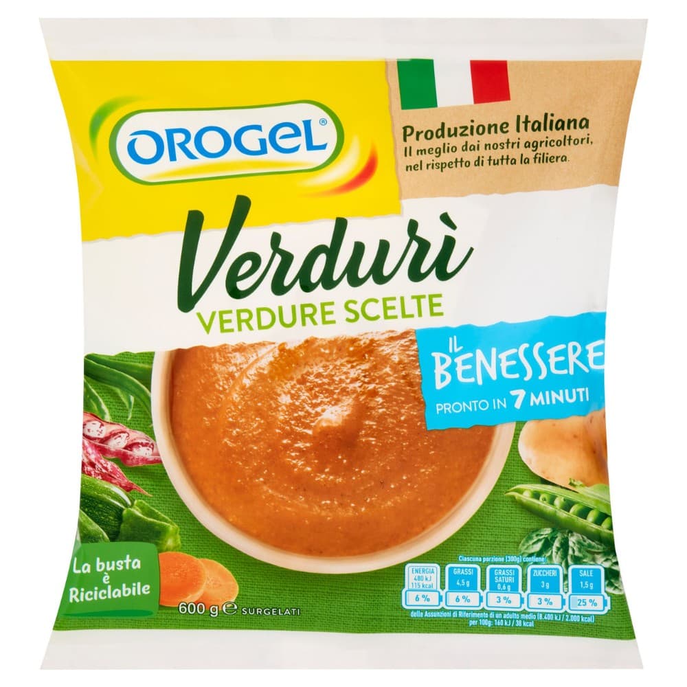 Minestrone Verdurì surgelato Orogel, g 600 – Bennet