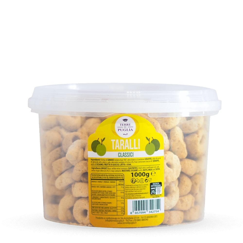 Taralli classici Terre di Puglia, 1 kg – Panorama