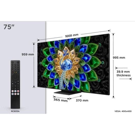 TV QD-Mini LED TCL 75A400U, 75" – Euronics