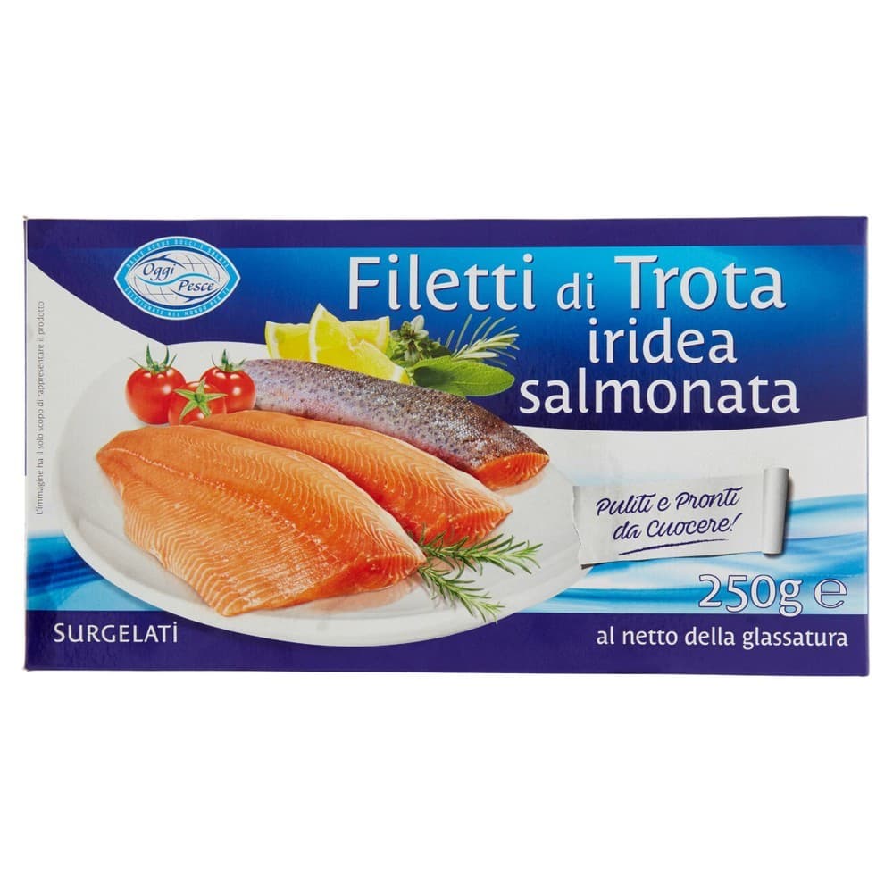 Filetto di trota iridea salmonata in offerta da Carrefour