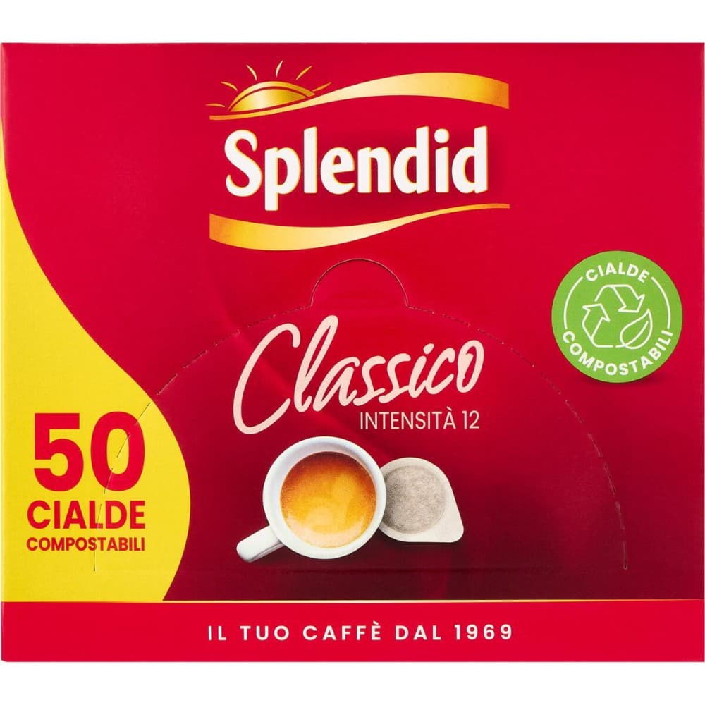 Splendid cialde caffè classico o Hag cialde caffè decaffeinato, 50 cialde o 30 cialde 210 g / 350 g Splendid / Hag – Iper La grande i