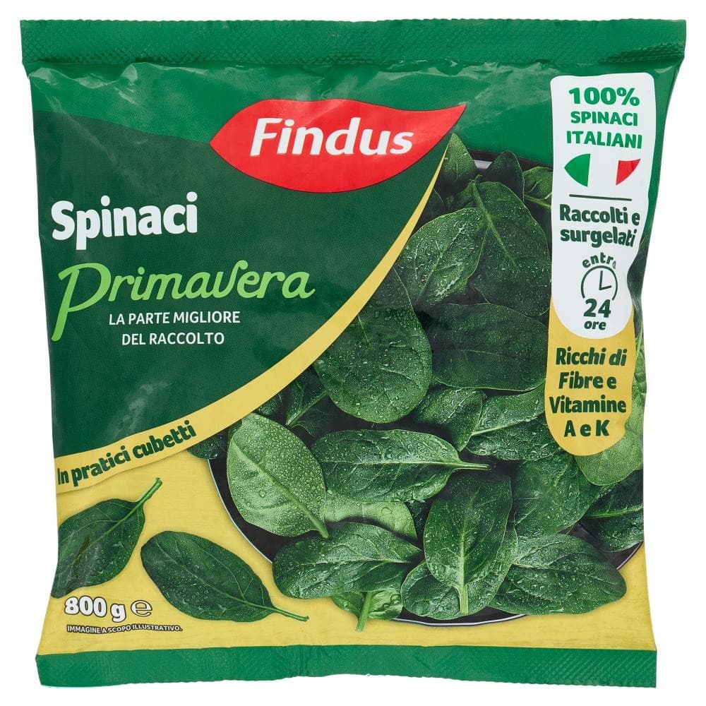 Ciuffetti di spinaci primavera surgelati Findus, 800 g – Bennet