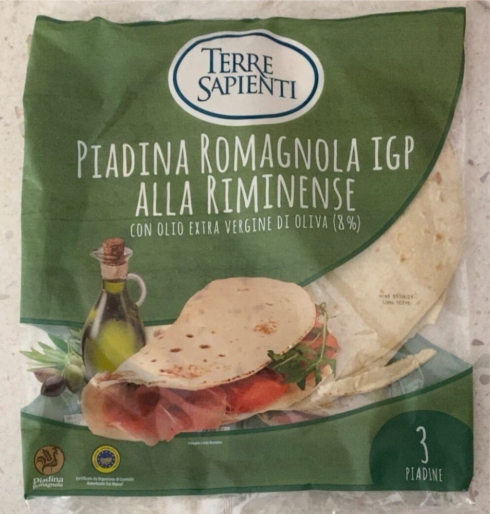 Terre Sapienti piadina Romagnola IGP, 360 g – Dpiù