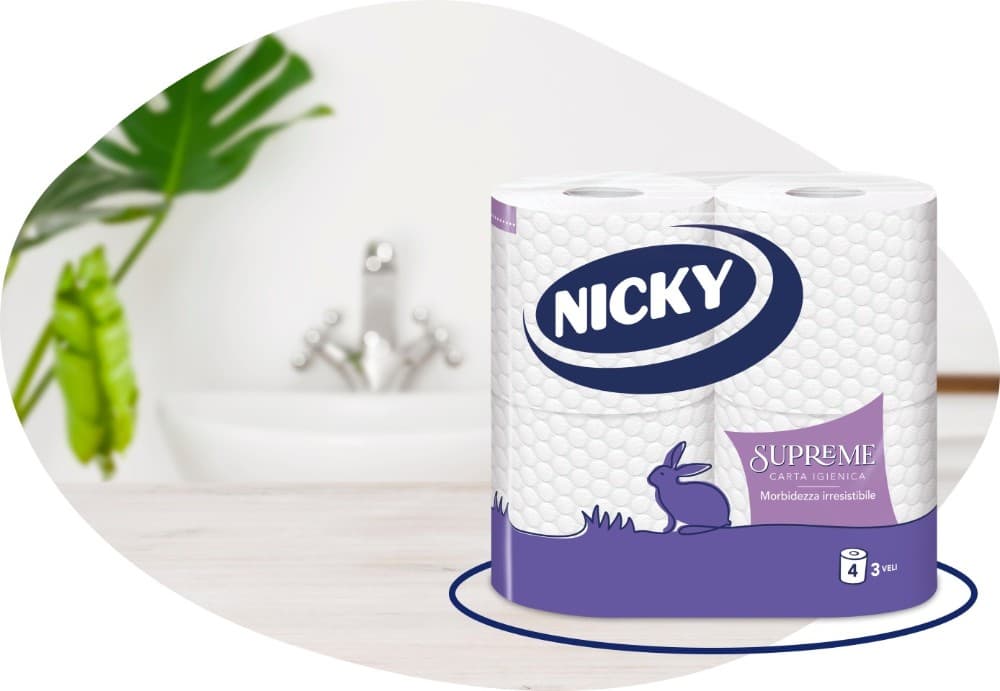 Nicky carta igienica Supreme, 4 rotoli – Bennet