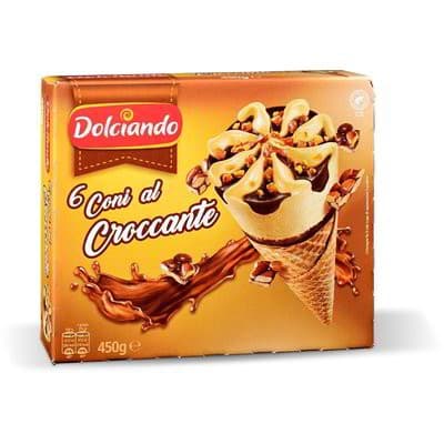 Coni al croccante 6 PZ, 450 g Dolciando in offerta da Eurospin