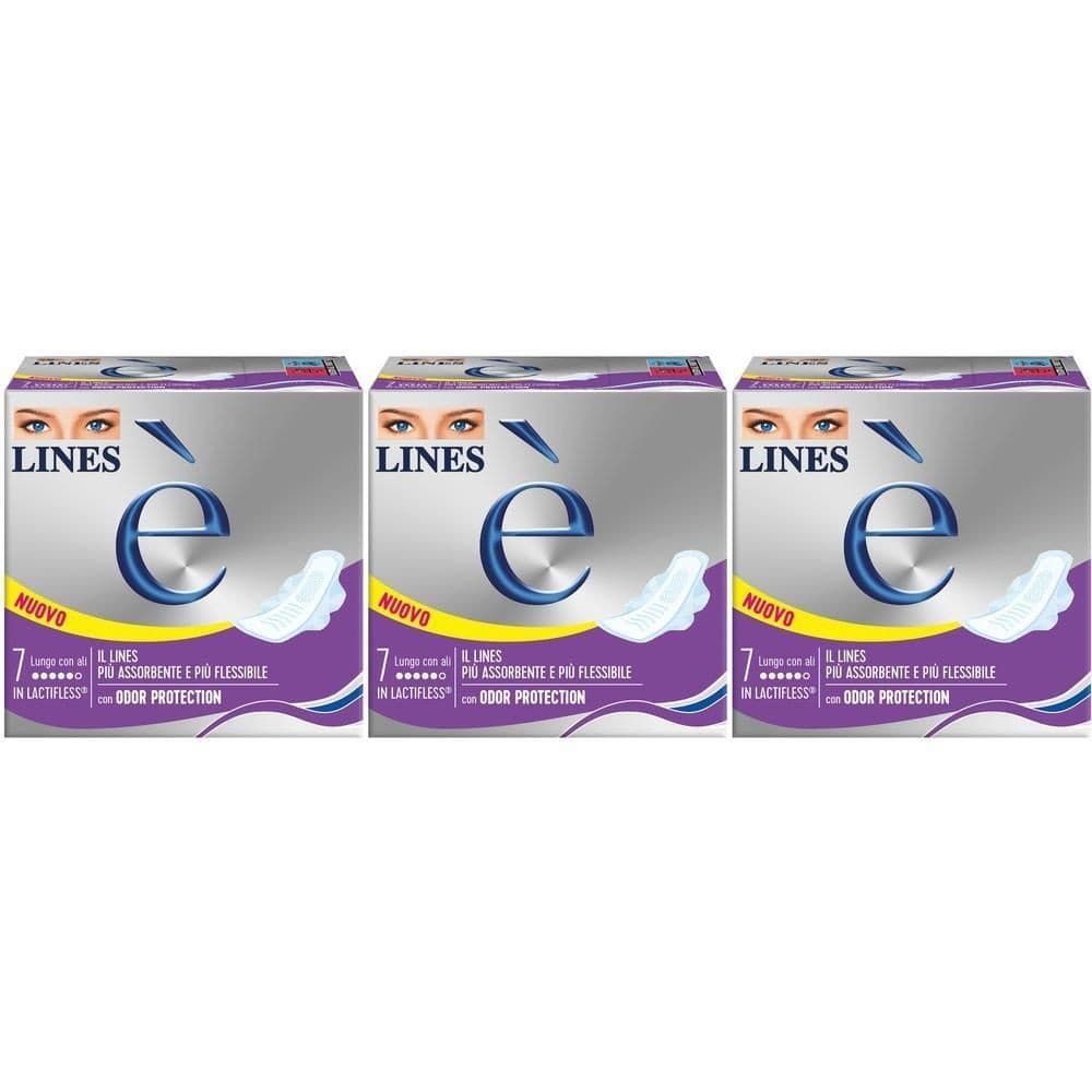 Lines È assorbenti 3 pezzi 2+1 gratis 3 pezzi in offerta da Esselunga
