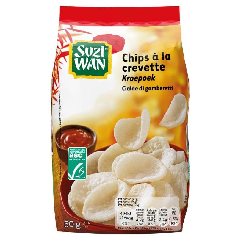 Cialde di gamberetti Suzi Wan, 50 g – Il Gigante