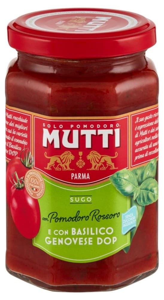 Sugo con basilico, pomodoro datterino Mutti, 280 g – Penny