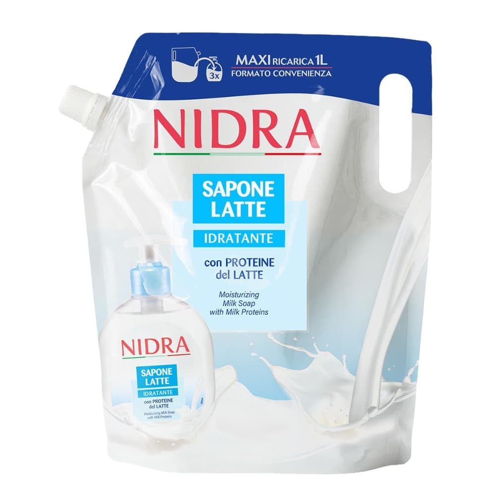 Nidra ecoricarica sapone liquido idratante, 1 L – Bennet