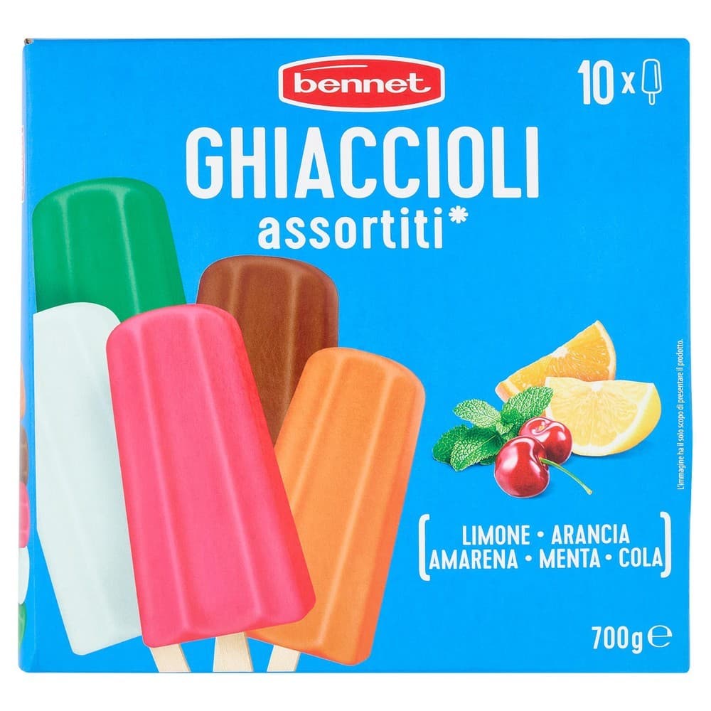 Ghiaccioli assortiti 700 g Bennet in offerta da Bennet