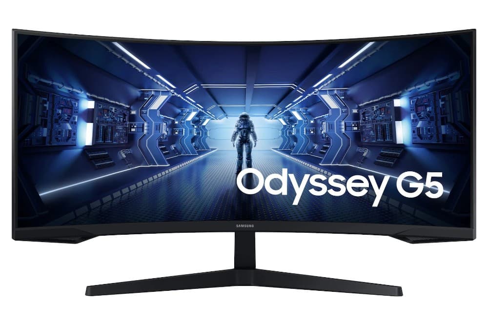 Monitor Gaming Samsung Odyssey G5 G55T LC34G55TWW Ultra WQHD Curvo, 34" – Euronics
