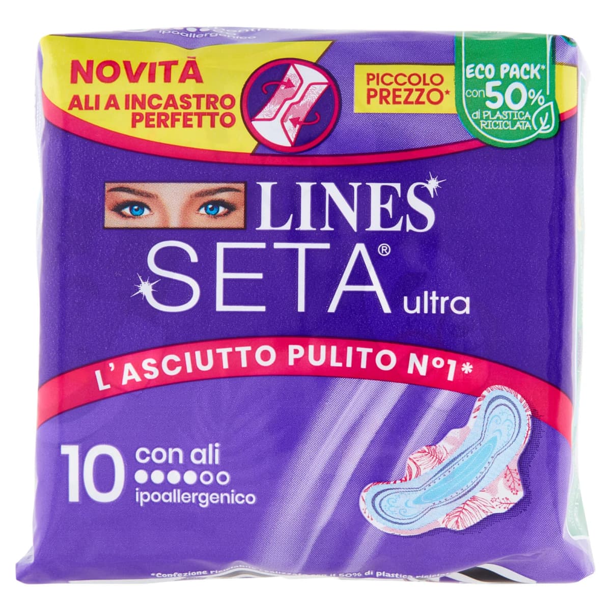 Lines Seta Ultra assorbenti 112 pezzi in offerta da Coop