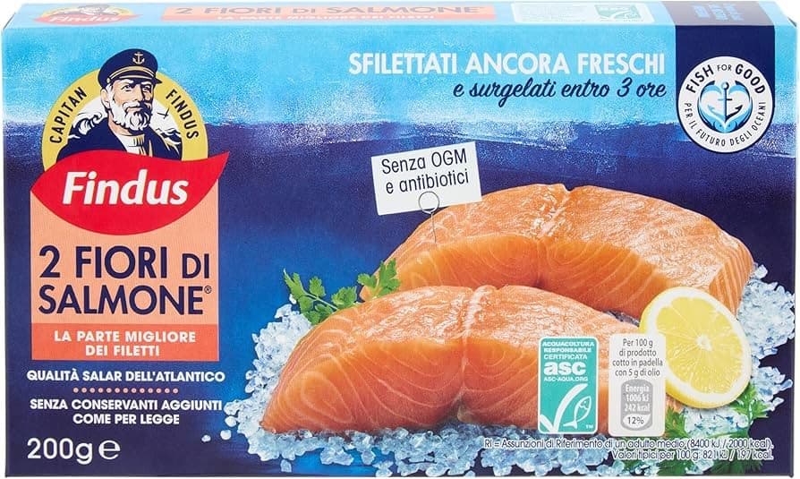 Fiori di pesce surgelati Capitan Findus, conf. da 2, tipi vari, g 200 – Bennet
