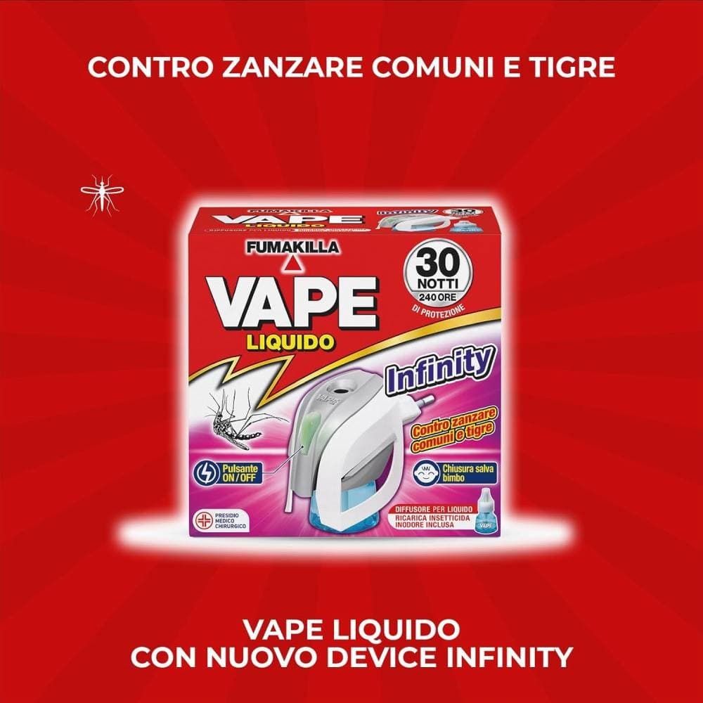 Vape ricarica liquida Infinity 30 notti 15 ml in offerta da Dm