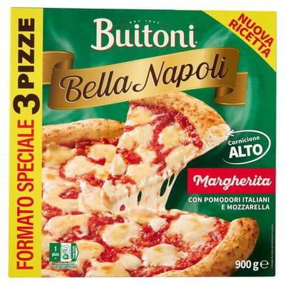 Pizza margherita Bella Napoli Buitoni, 3 pezzi 900 g – Carrefour