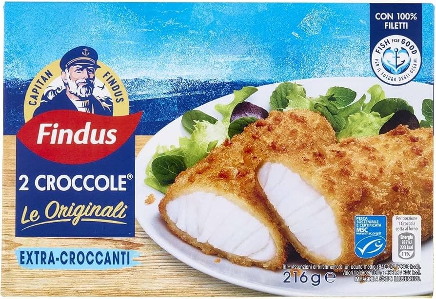 2 Croccole surgelate gusti assortiti 200 g / 216 g Capitan Findus in offerta da Iper La grande i
