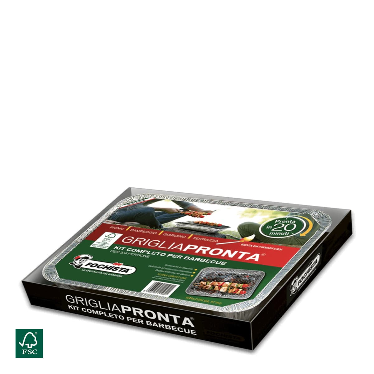 Grigliapronta kit completo per barbecue Fochista in offerta da Bennet