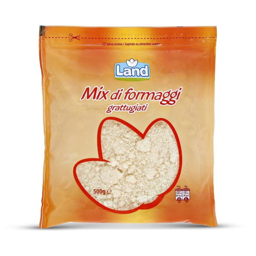 Land Mix di formaggi grattugiati 500 g in offerta da Eurospin