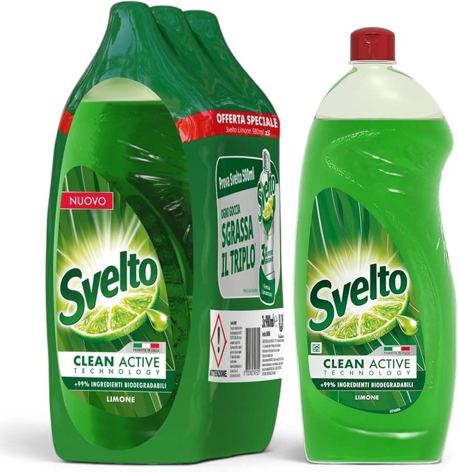Svelto detersivo piatti 3 x 1 l in offerta da Penny
