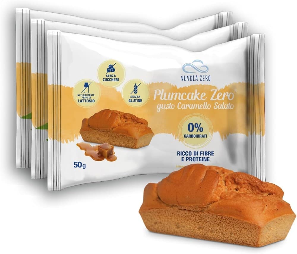 Plumcake Zero caramello salato/yogurt/cacao/cocco, 50 g Nuvola Zero – MD