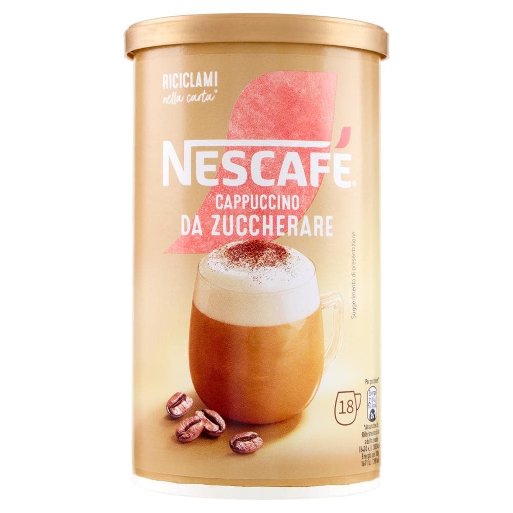Cappuccino da zuccherare solubile Nescafé, 225 g – Bennet