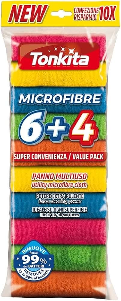 Panni in Microfibra Tonkita, 6 pezzi – Carrefour