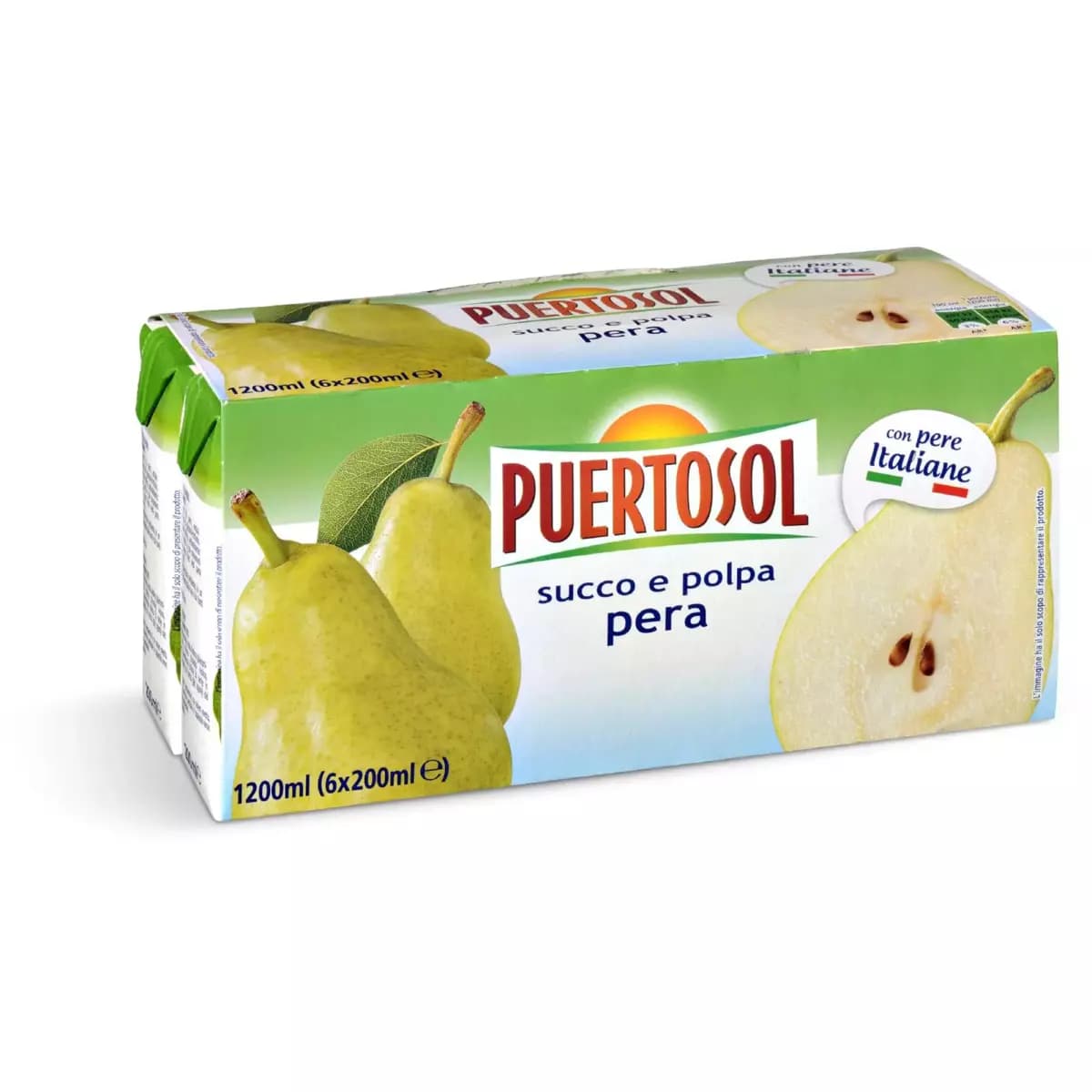Puertosol succo e polpa pera, 6 x 200 ml – Eurospin