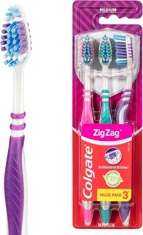 Spazzolino Zig Zag Colgate, 3 pezzi – Panorama